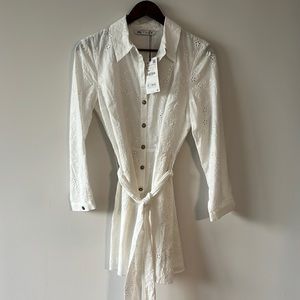 Zara Embroidered Dress | Long Sleeve Midi Mini